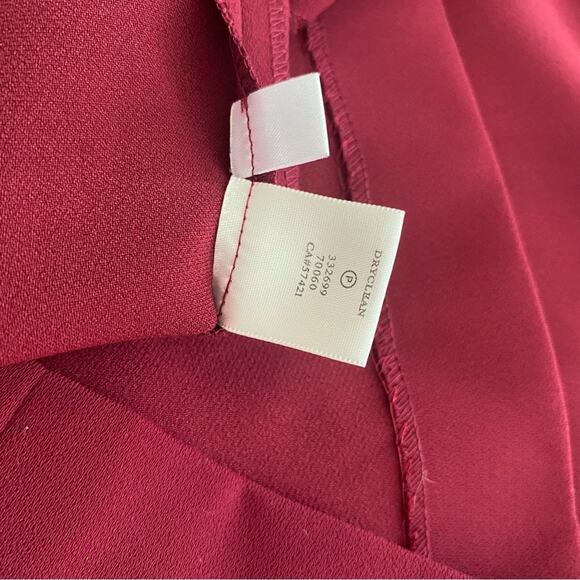 Ann Taylor Wine Burgundy Crochet Top Dress Sz 6 - Picture 12 of 12